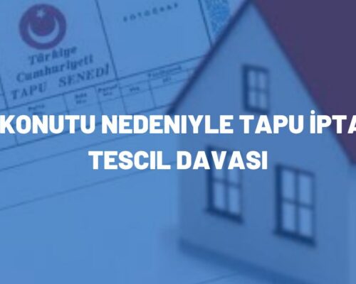 Aile Konutu Nedeniyle Tapu İptal ve Tescil Davası