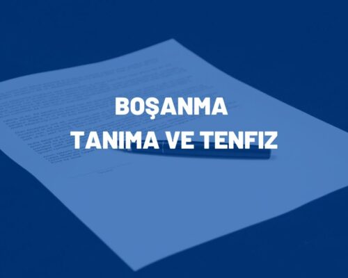 Boşanma Tanıma Tenfiz